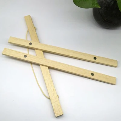 Wooden Poster Hanger Твердые магнитные плакаты из натуральной древесины сосны Вешалка Висячие свитки настенные фоторамки семья Холст Картина рамка плакат вешалка - Цвет: Wooden Poster Hanger