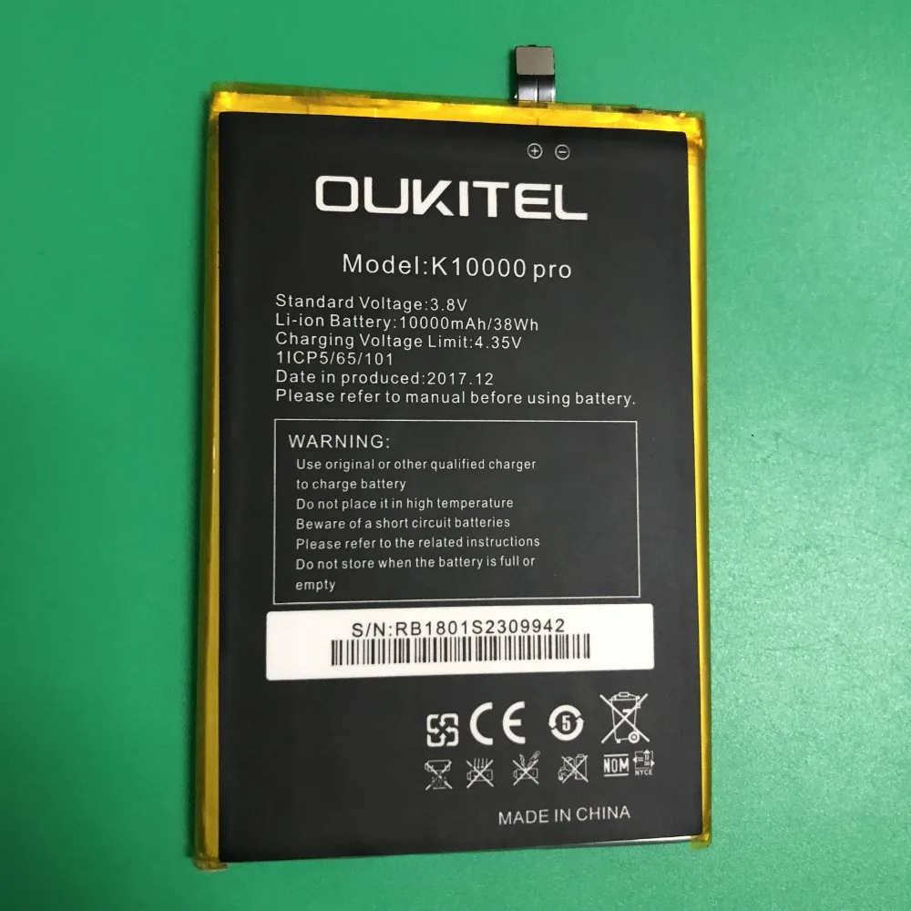 Новый высококачественный аккумулятор 10000 мАч для мобильного телефона Oukitel k10000Pro
