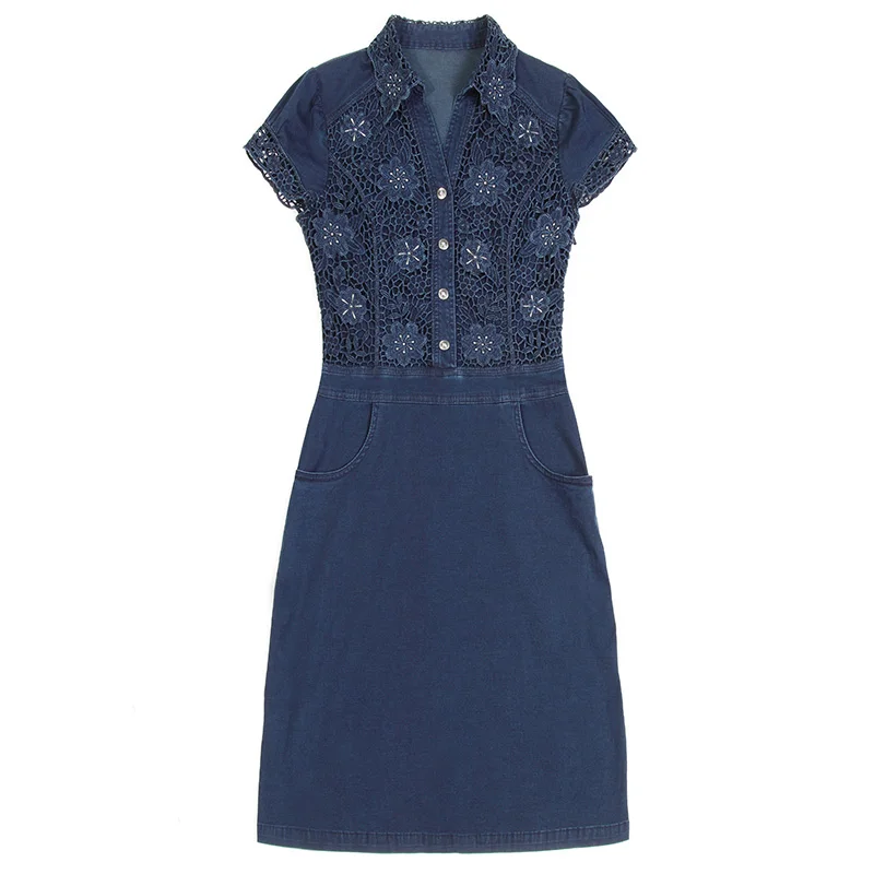 Северные ветры Для женщин s джинсы платья Лето 2017 г. красивые мини кружевном