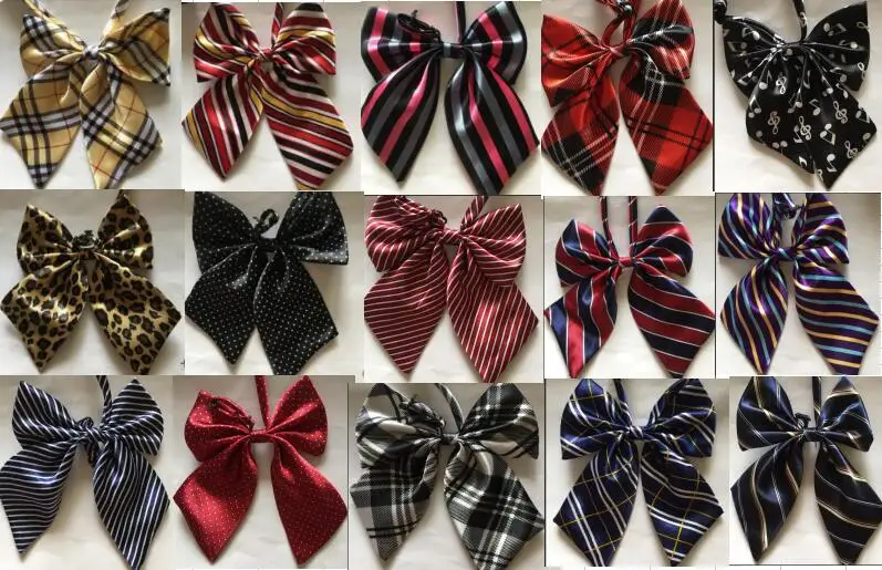 100 шт./лот Большая распродажа модные милые Галстуки-бабочка шейные платки для