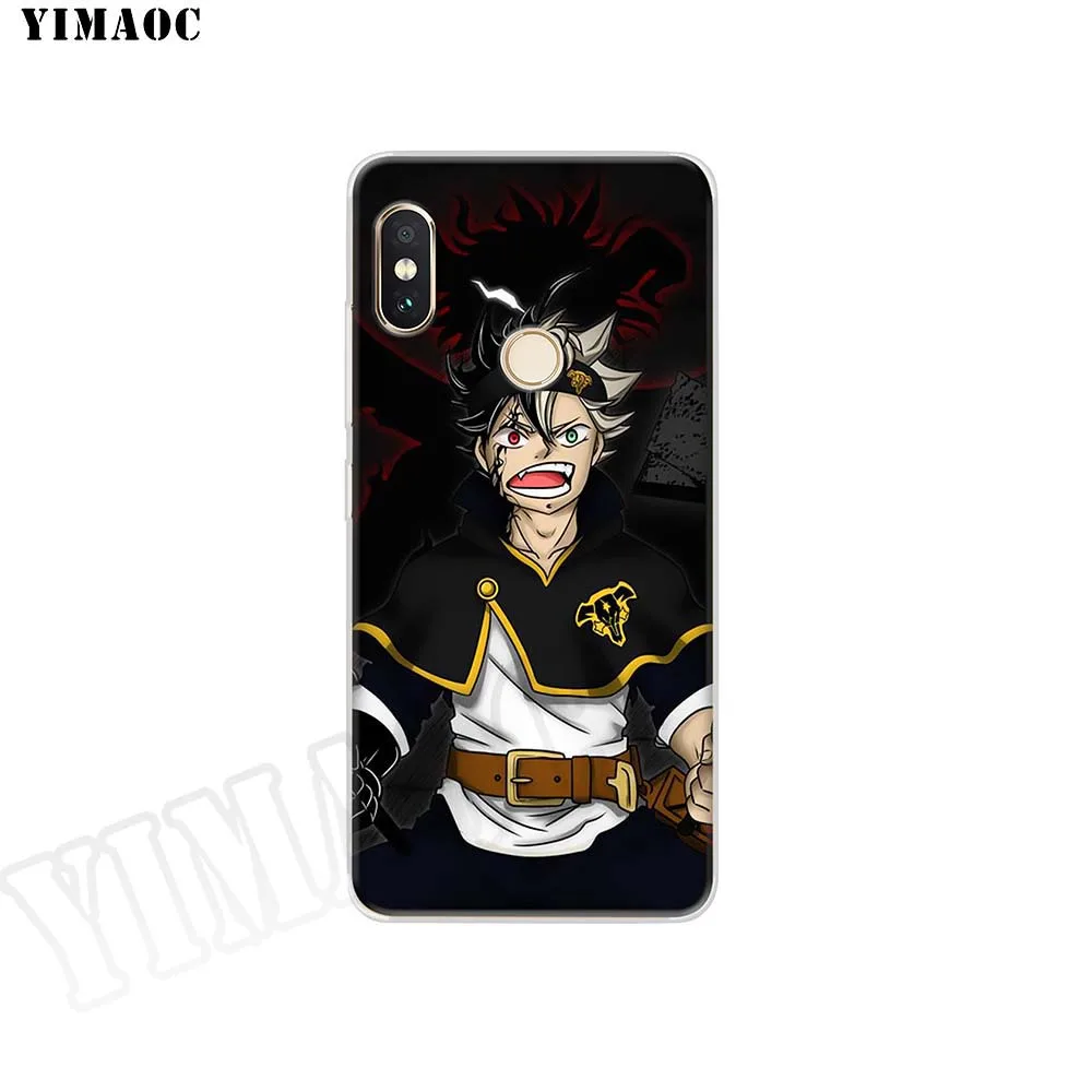 Мягкий силиконовый чехол YIMAOC Manga Anime с черным клевером для POCOPHONE F1 Xiaomi Redmi Note 6 7 Pro 6A