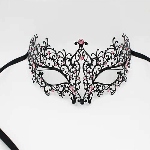 

Металлические маскерадные маски Венеция красные/синие/розовые