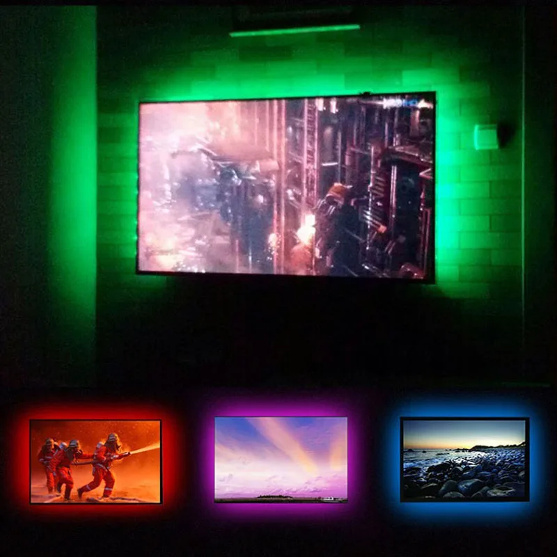 Водонепроницаемая светодиодная лента RGB с питанием от USB 1/2 м IP65 5 в постоянного