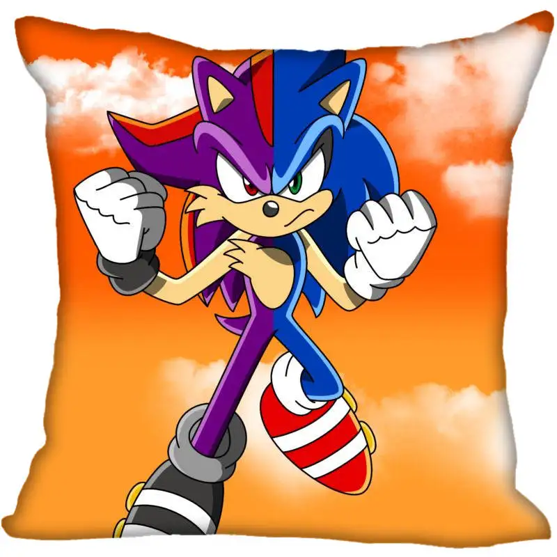 Квадратный чехол для подушки на заказ Sonic the Hedgehog, Наволочка на молнии, чехол 40x40,45x45 см(с одной стороны - Цвет: Pillowcase 15