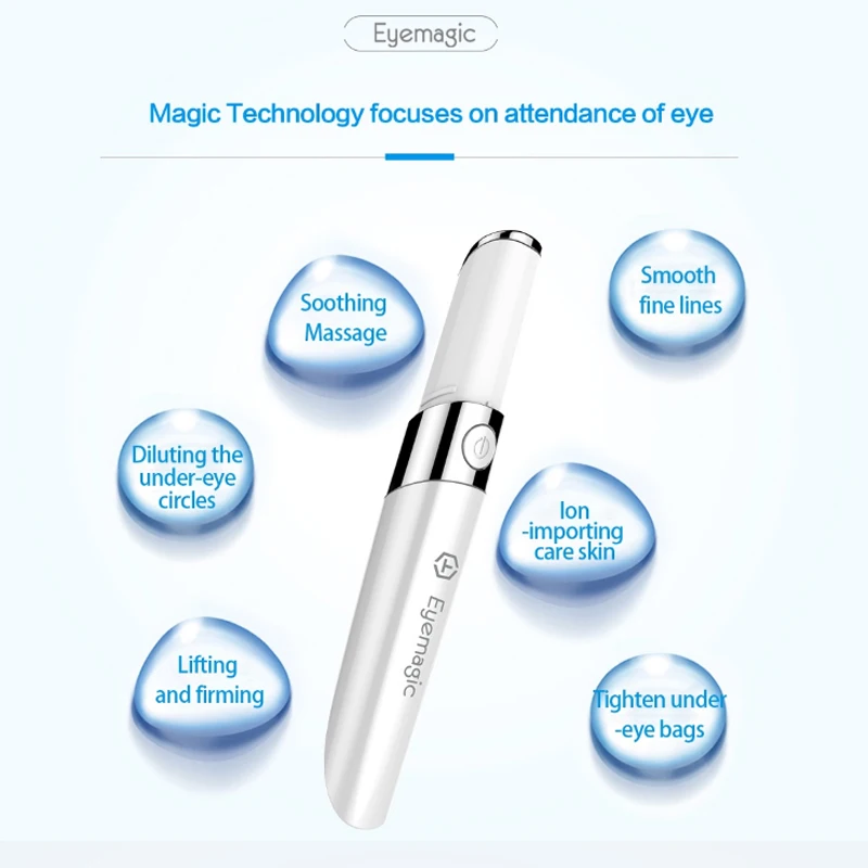 Электрический подогреваемый ультразвуковой массажер для глаз Электронная