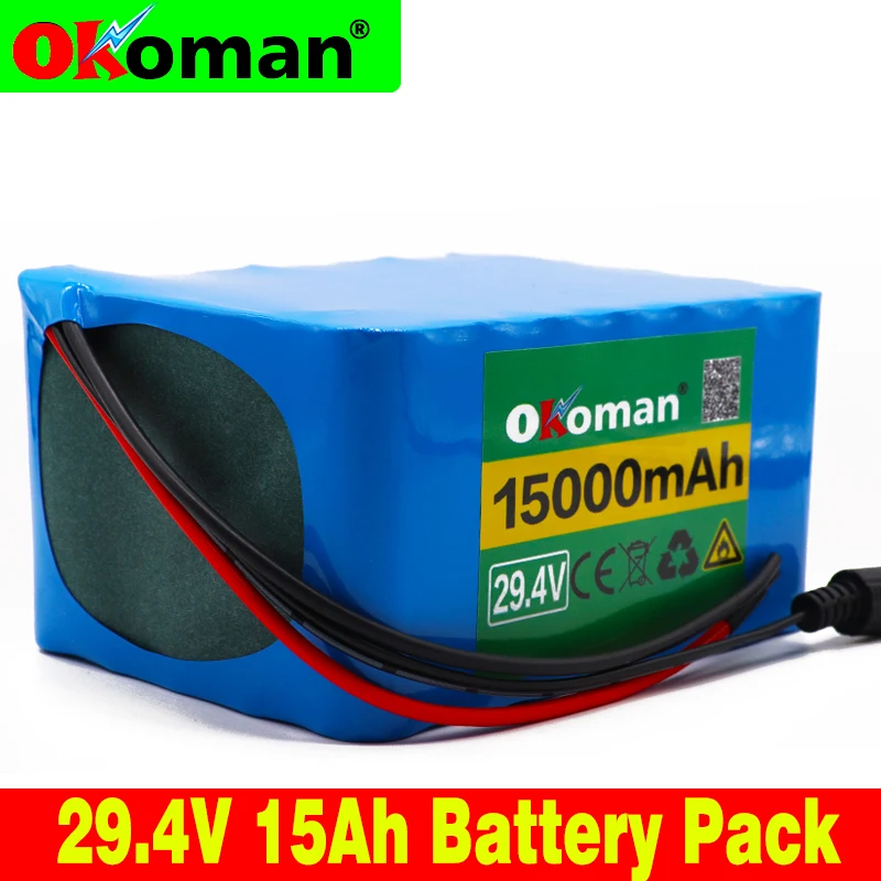 Okoman 7S5P 24 v 15Ah аккумулятор 250 w 29 4 V 15000 mAh литий ионный подходит для инвалидной