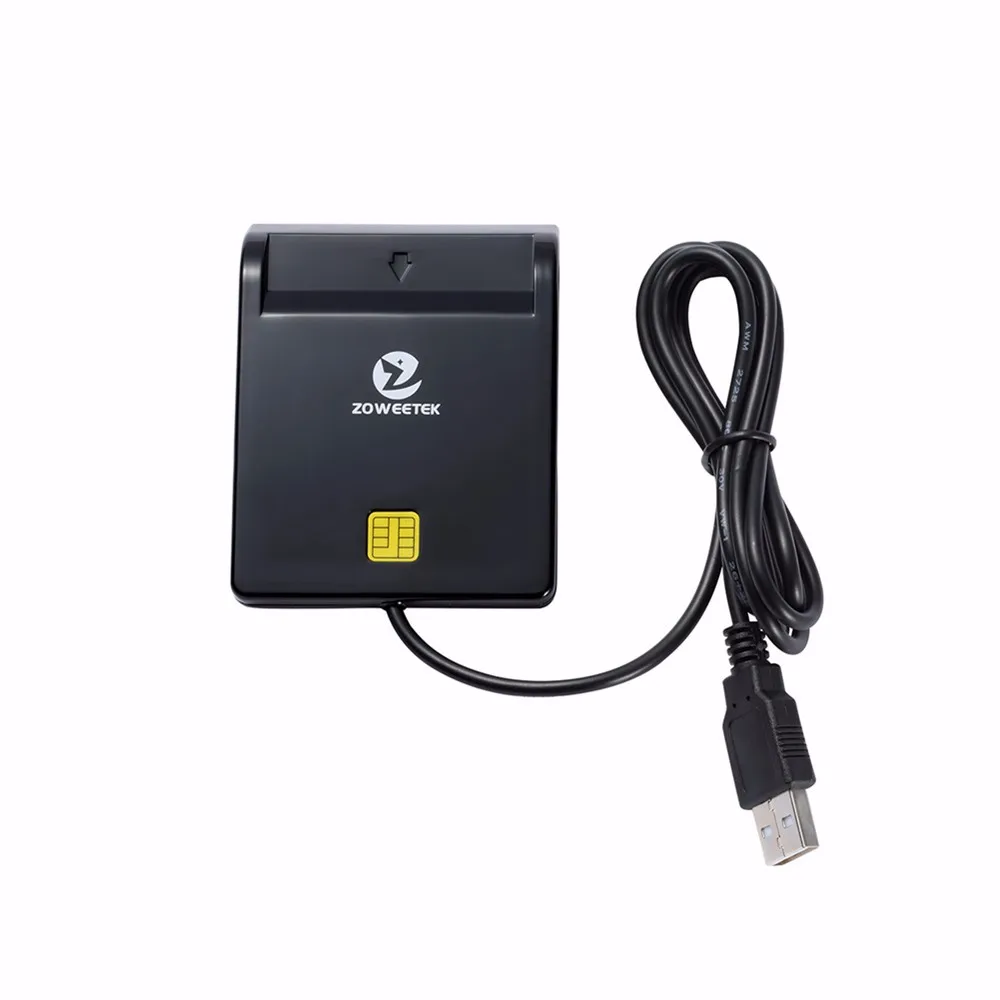40 шт. Zoweetek 12026-1 USB считыватель смарт-карт DOD военный общий доступ CAC для sim-карты ATM IC