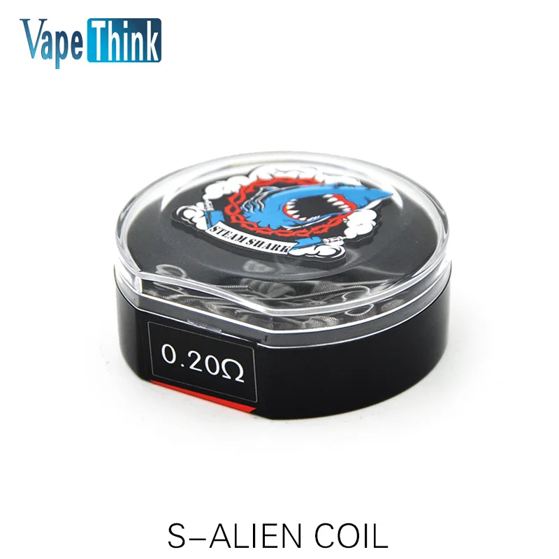 Vapethink SteamShark катушка S-alien 0 2 Ом vape нагревательная проволока 10 шт. в упаковке (32GA(S)+ 2*1