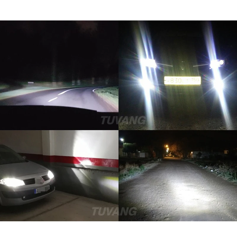 2x H7 H4 H8/H11 HB3/9005 HB4/9006 H1 9012 D1 D2 D3 D4 Автомобильный светодиодный налобный светильник