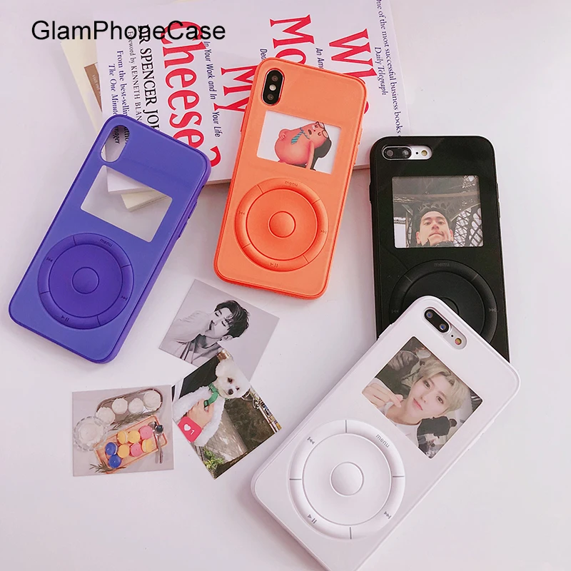 Модный прозрачный чехол для телефона GlamPhoneCase с музыкальным проигрывателем iphone X
