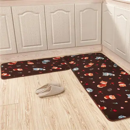 keailimao 2 шт./компл. 40*60+ 40*120 см, можно стирать в воде Противоскользящие коврики дверь кухни, ванной коврик для всех видов животный принт Противоскользящие коврики стирка в стиральной машине - Цвет: keailimao