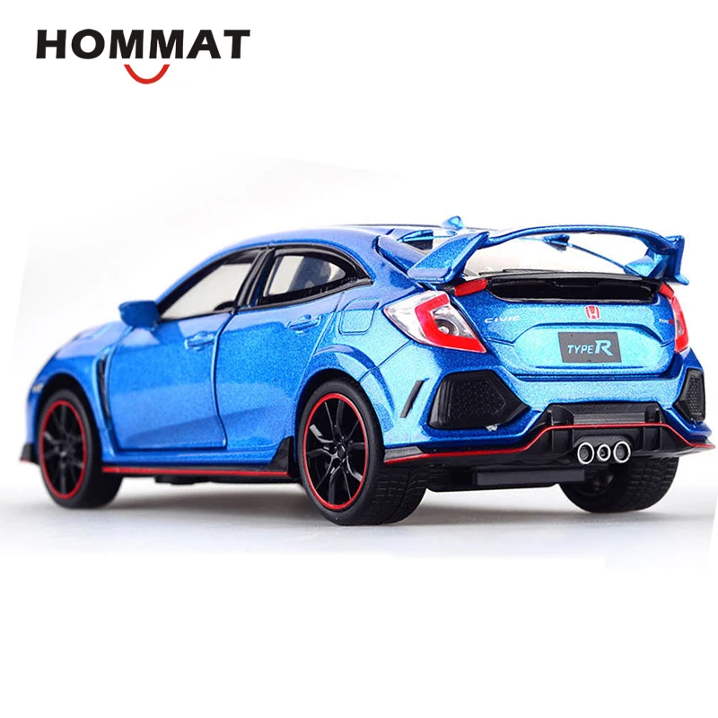 Hommate моделирование 1/32 масштаб Honda Civic Тип R модель машины из сплава 1:32 литье под давлением Автомобили Модель Автомобильные Игрушки транспортные средства игрушки для детей Подарки