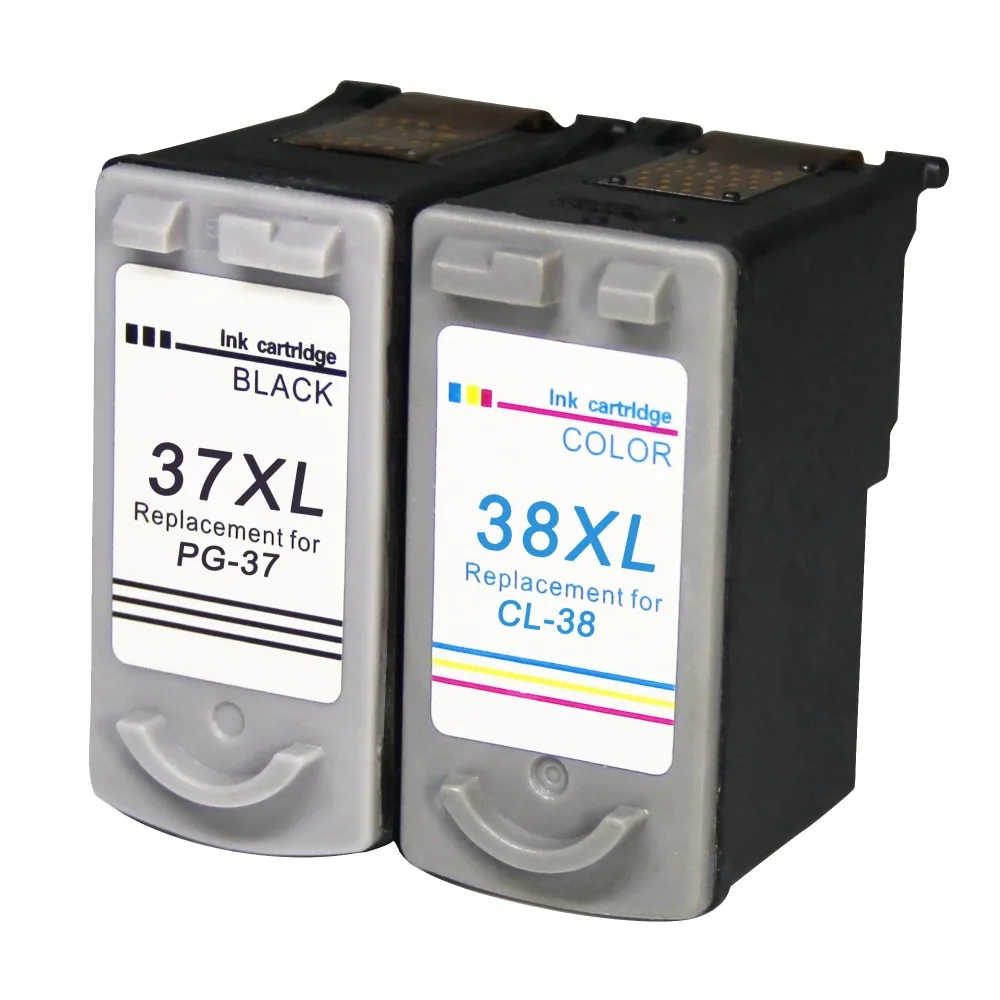 Ветеран PG37 CL38 чернильный картридж для принтера Canon PG-37 CL-38 PG 37 PIXMA MP140 MP190 M210 MP220 MP420 IP1800 IP2600 MX300 MX310 принтер