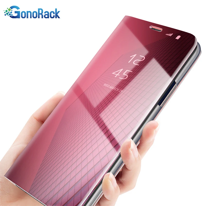 Чехол-книжка GonoRack с зеркальной поверхностью для samsung Galaxy S9 S8 plus S7 S6 Edge Note 8 A8 Plus 2018 J3