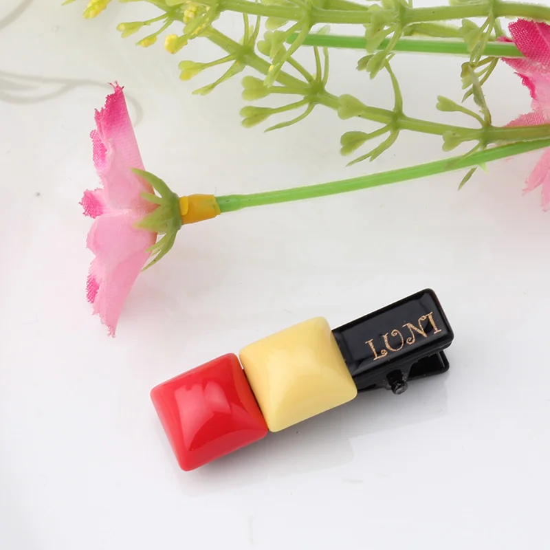 Q Wholesale Children Acrylic Dot Headwear Cute Pea Hair Clips Kids Candy Color Accessories For Girls Barrettes Square Hairpins | Детская