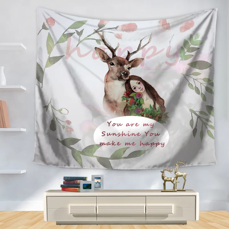 Домашний Декоративный Настенный ковер гобелен прямоугольник покрывало письмо