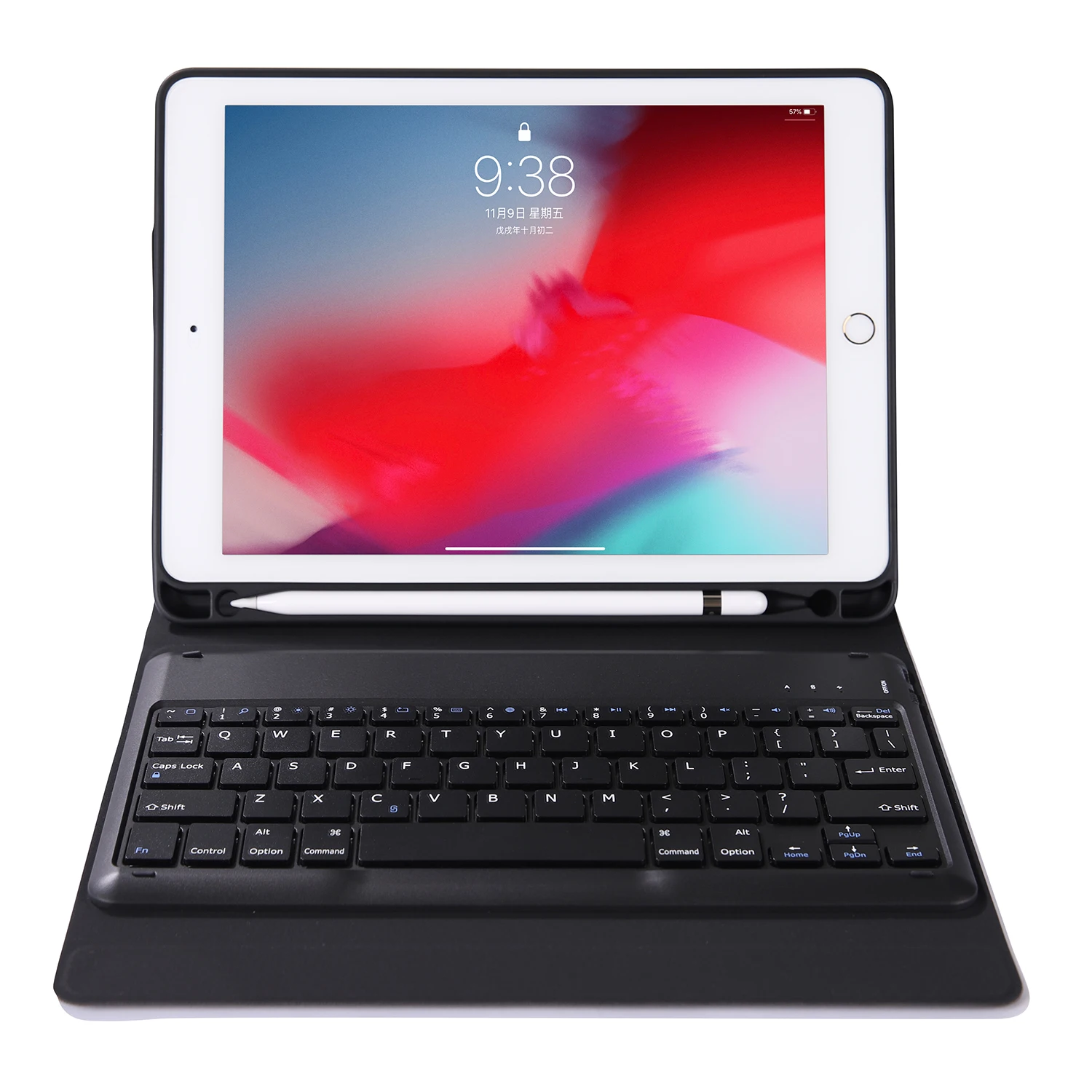 K07B Bluetooth планшет клавиатуры для нового 2018/2017 iPad 9 7 &quot/Pro 7&quot/Air2/Air черный |