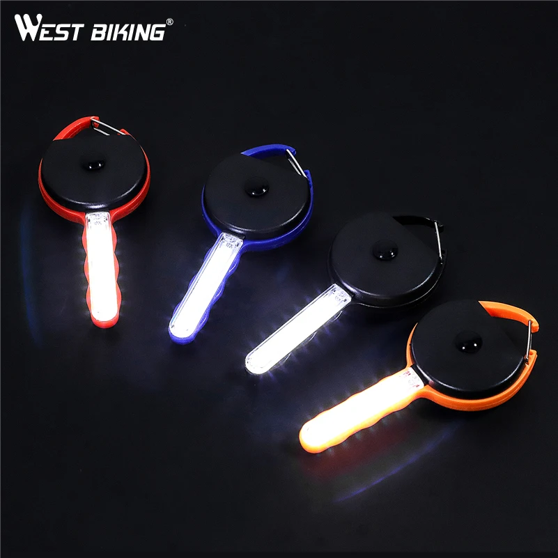 WEST BIKING Мини светодиодный флэш светильник для ключей спорта на открытом воздухе