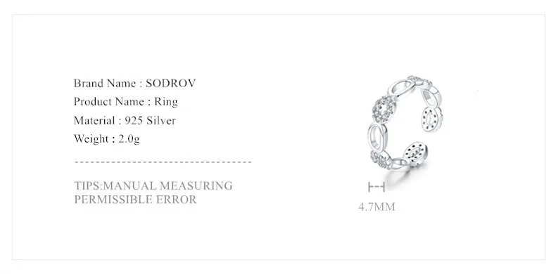 SODROV 925 пробы Серебряный треугольный Циркон Камень Обручальное кольцо для женщин ювелирные изделия для свадьбы HR026