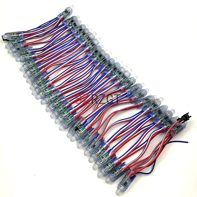 50 шт./Лот 12 мм WS2811 2811 IC RGB светодиодный модуль Водонепроницаемая гирлянда DC5V/12V