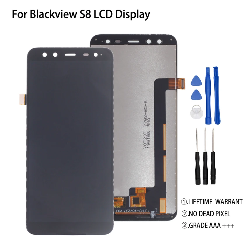 Оригинальный Для Blackview S8 ЖК-дисплей сенсорный экран дигитайзер для дисплей