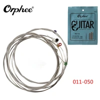 6pcsset orphee hight quality electric guitar string 011 050 nickel alloy strings guitar parts musical instruments accessories