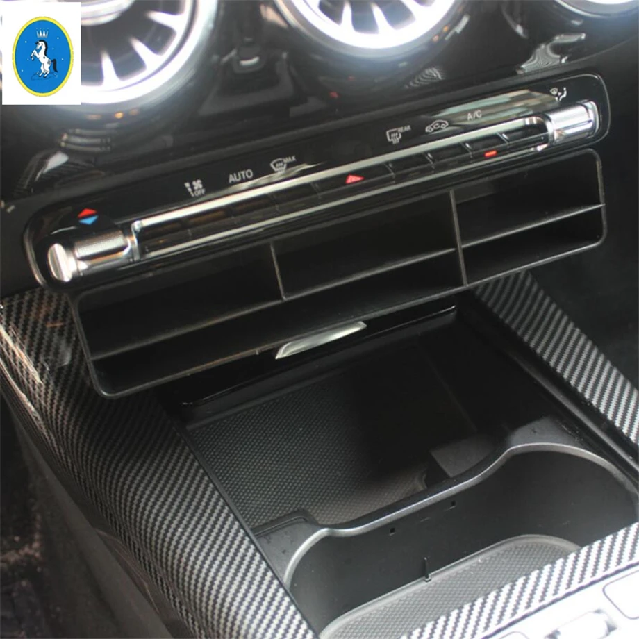 

Yimaautotrims Auto Accessory Center Control Storage Container Box Cover Kit For Mercedes Benz A Class W177 A200 A220 2019 2020