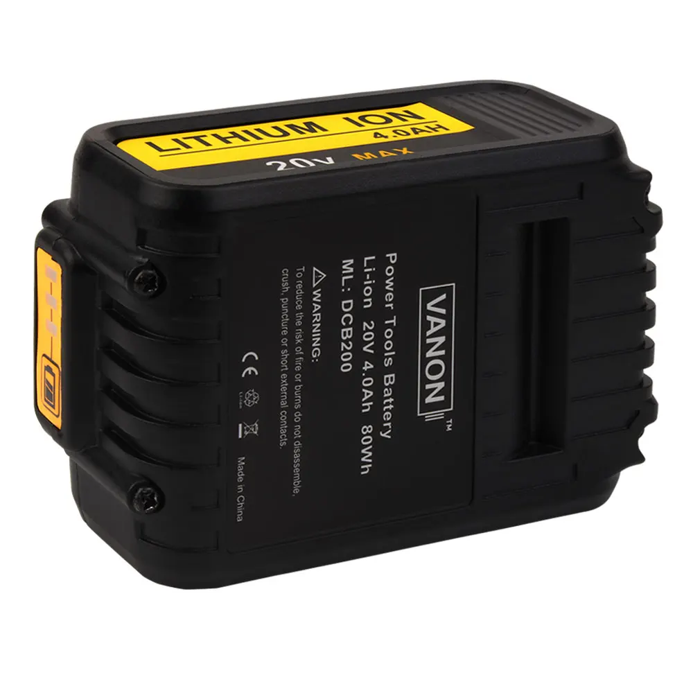 VANON для Dewalt 20 в 4000 мАч литий ионные электроинструменты Сменный аккумулятор DEWALT