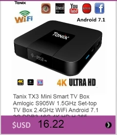 Tanix TX92 4K ТВ приставка Android 7,1 Amlogic S912 Восьмиядерный Смарт ТВ приставка Bluetooth 1000M LAN 2,4G 5G двухдиапазонный WiFi Android приставка