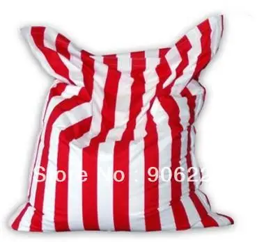 EXTRA LARGE SIZE !! RED STRIP SEXY Beanbag chair, indoor bean bag lounge - free shipping