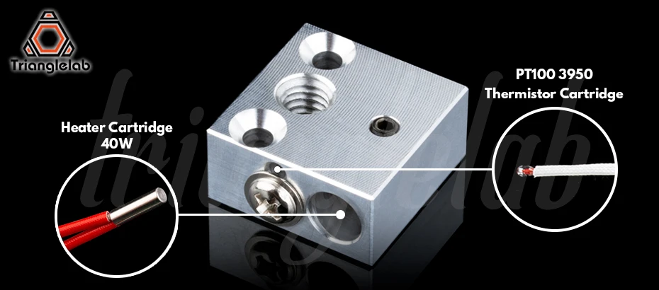 Trianglelab высококачественный Швейцарский CR10 блок CR10 блок с подогревом для Swiss CR10 hotend mk8 блок mk9 блок печатающая головка экструдер j-головка