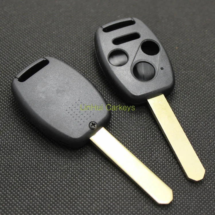 PINECONE для HONDA ACCORD FIT ODYSSEY CIVIC CRIDER CRV Корпус Ключа 3 + 1 кнопки необработанное Латунное
