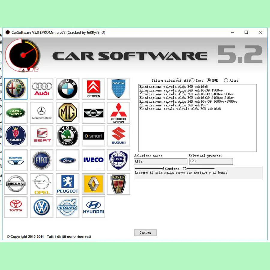 Автомобильное программное обеспечение V5.2 EPROMmicro77 CarSoftware активации 5,2(Immo Off, EGR Off и Hot Start Fix Tool