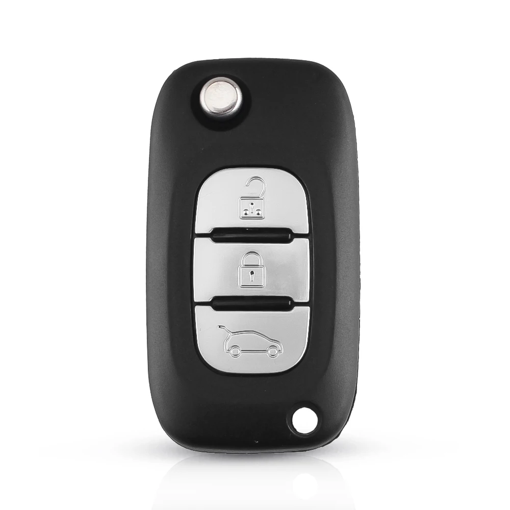 Dandkey 3 кнопки Раскладной Автомобильный ключ shellдля Renault Clio Vivaro Master Traffic Kangoo Megane laguna