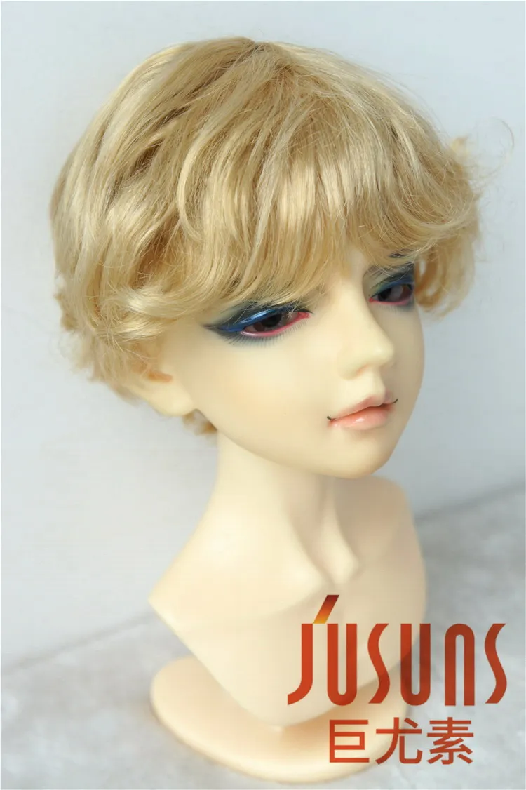 JD420 1/4 1/3 модные короткие курчавые волосы BJD синтетические мохеровые кукольные
