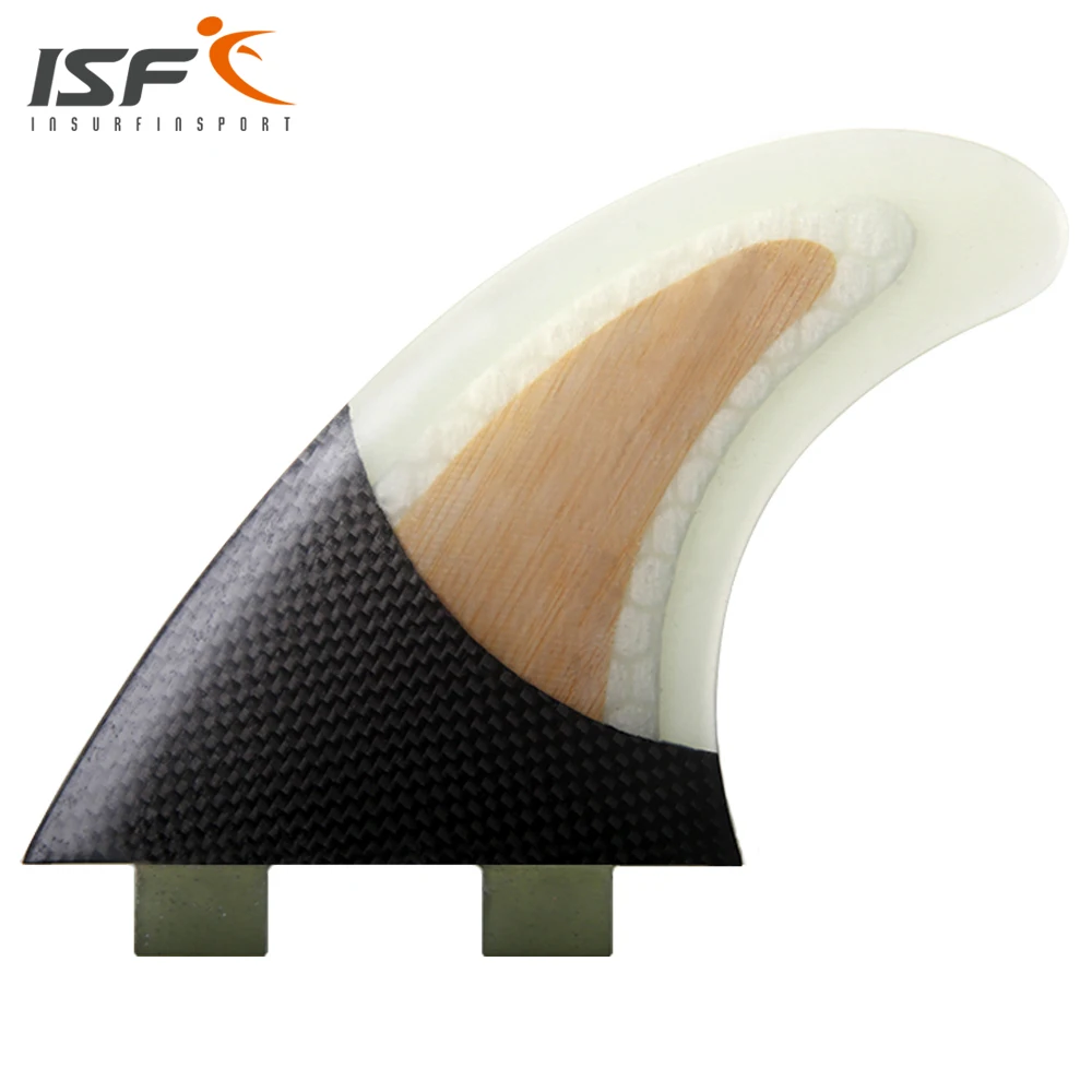 Бесплатная доставка стекловолокна соты бамбуковое FCS thruster плавники серфинга