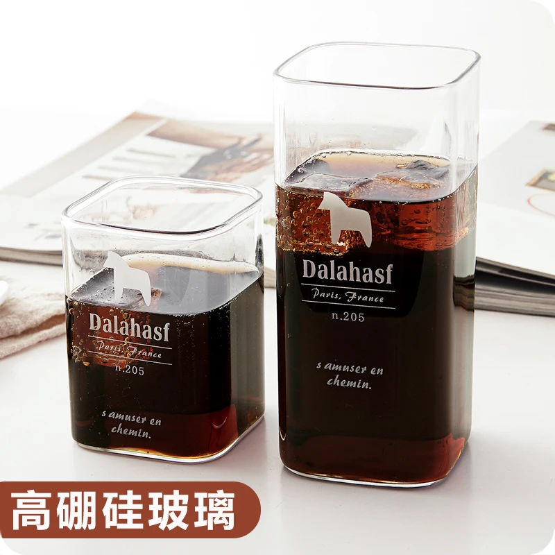 2019 Ограниченная серия квадратное стекло Verre Vaso Vidro для креативных прозрачных