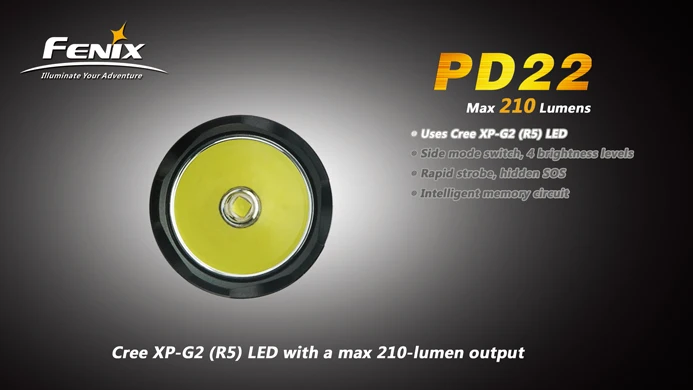 Cree XP-G светодиодный IPX-8 210 люмен фонарь Fenix PD22 | Спорт и развлечения