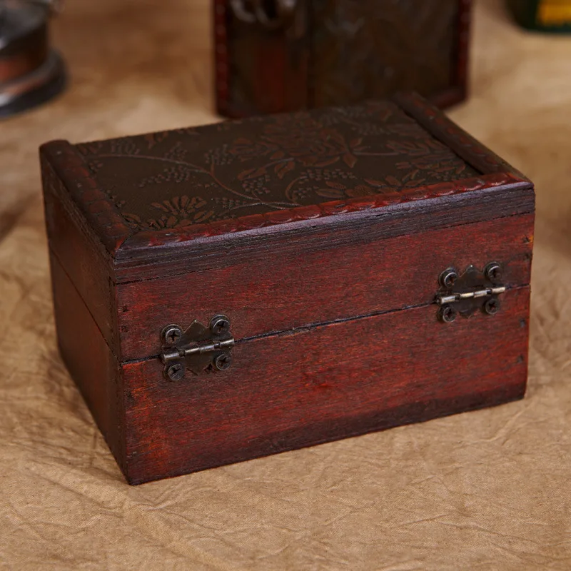 Деревянная коробка для хранения украшений 12x8x7 см|nail art kits for sale|jewelry box necklace holderjewelry