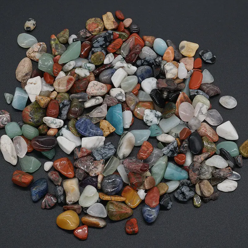 

200g Tumbled Stones Lots Mix Polished Minerals Natural Gemstone Colors Home Decor (8-15mm)