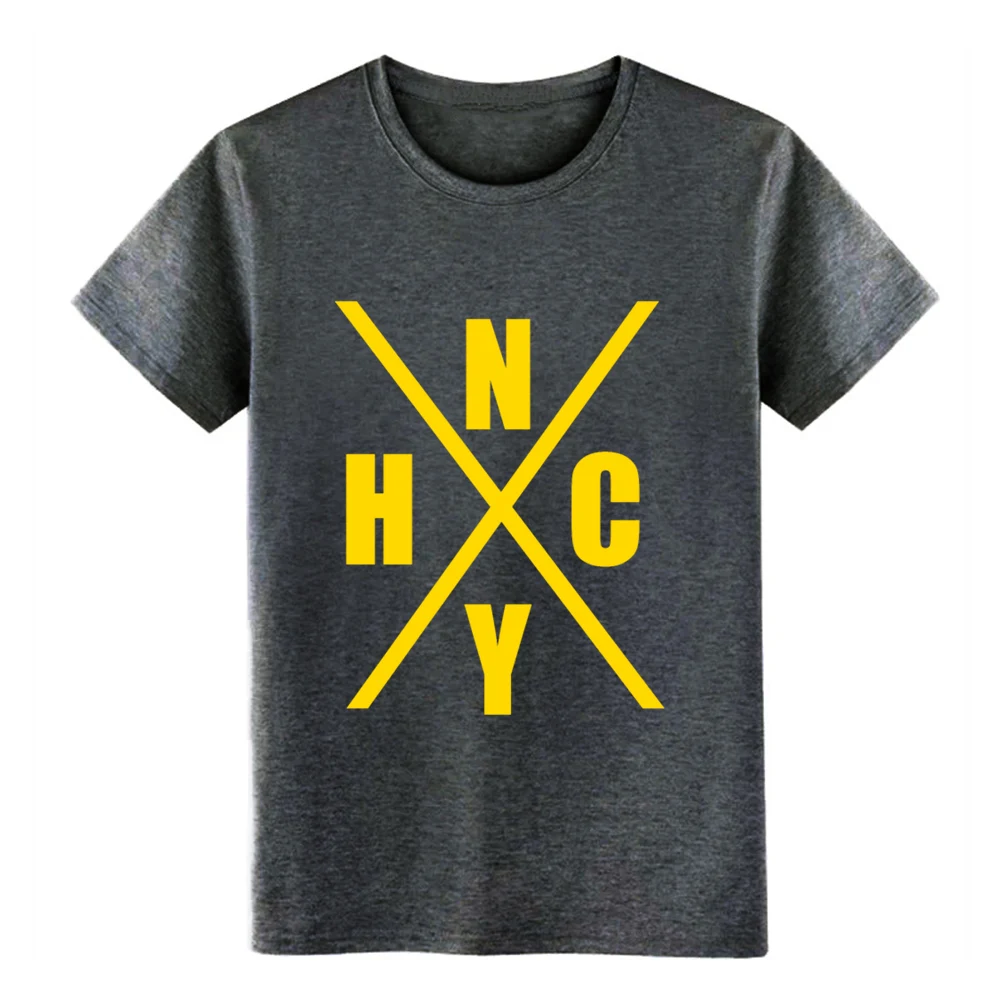 Мужская футболка с коротким рукавом new york hardcore by canvas Однотонная S-XXXL на заказ