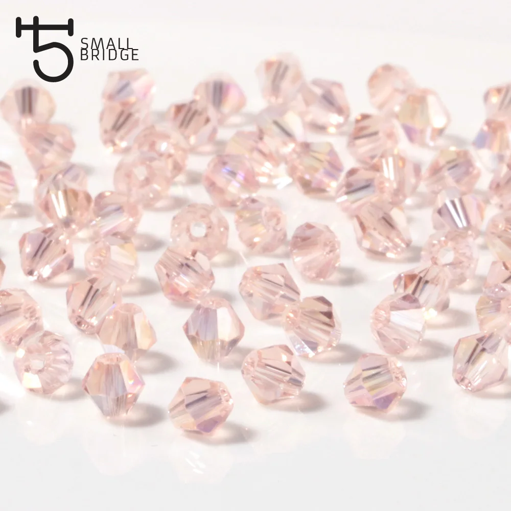 

3mm Small Czech AAA Pink Spacer Bicone Beads Supplies for Jewelry Making Loose Faceted Crystal Glass Beads Wholesale Z204