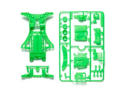 Tamiya Mini 4WD гоночные детали и аксессуары для коридора Флуоресцентный цвет зеленый