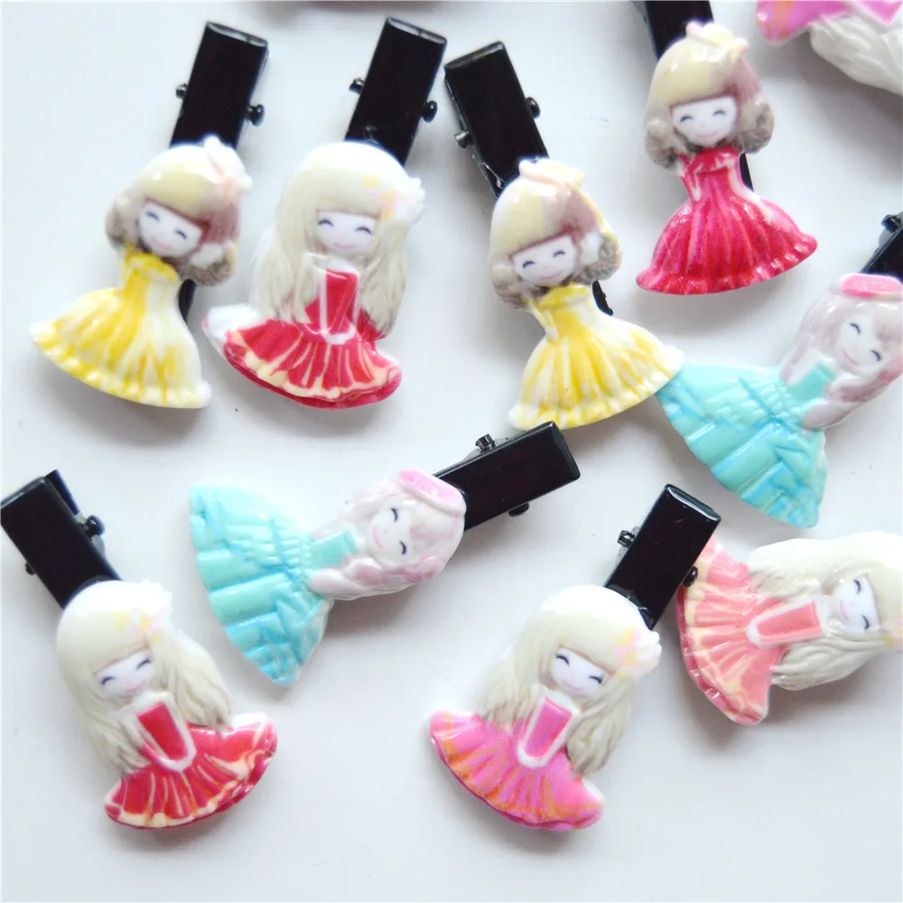 10PCS/Lot Cute Cartoon girls Hairpin Baby Girls Kids Hair Clips Pins princess Barrette Accessories For Children Clip Hairclip | Детская