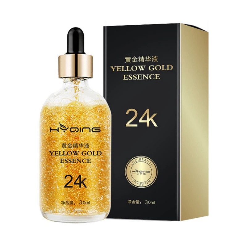 24K Gold Hyaluronic Acid Essence Replenishment Moisturize Shrink Pore Brighten Skin Care Lift Firming Anti-wrinkle | Красота и
