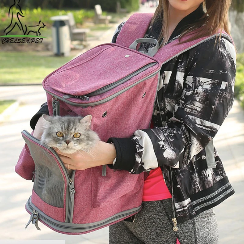 Дорожные уличные сумки для переноски кошек корзина собак дышащий рюкзак щенков