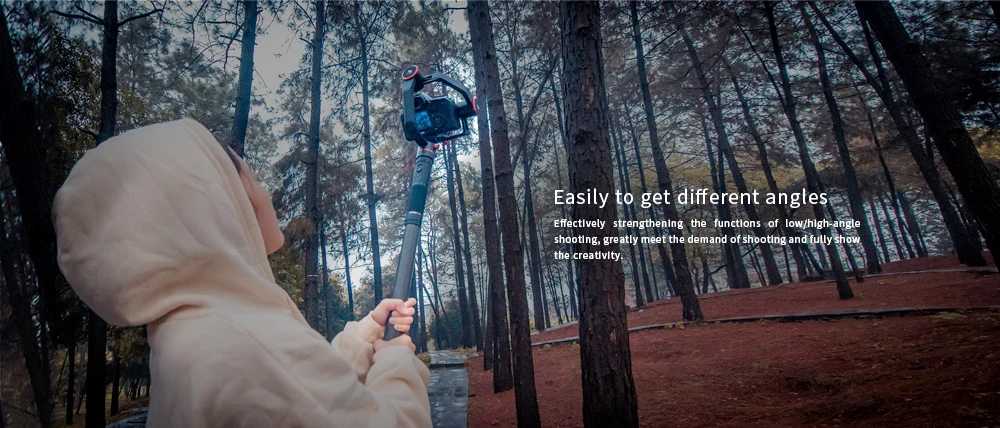 DJI Ronin S Аксессуары Ручной карданный карбоновый удлинитель из углеродного волокна Feiyutech G5 G6 Zhiyun Crane 2 3 телескопическая трубка