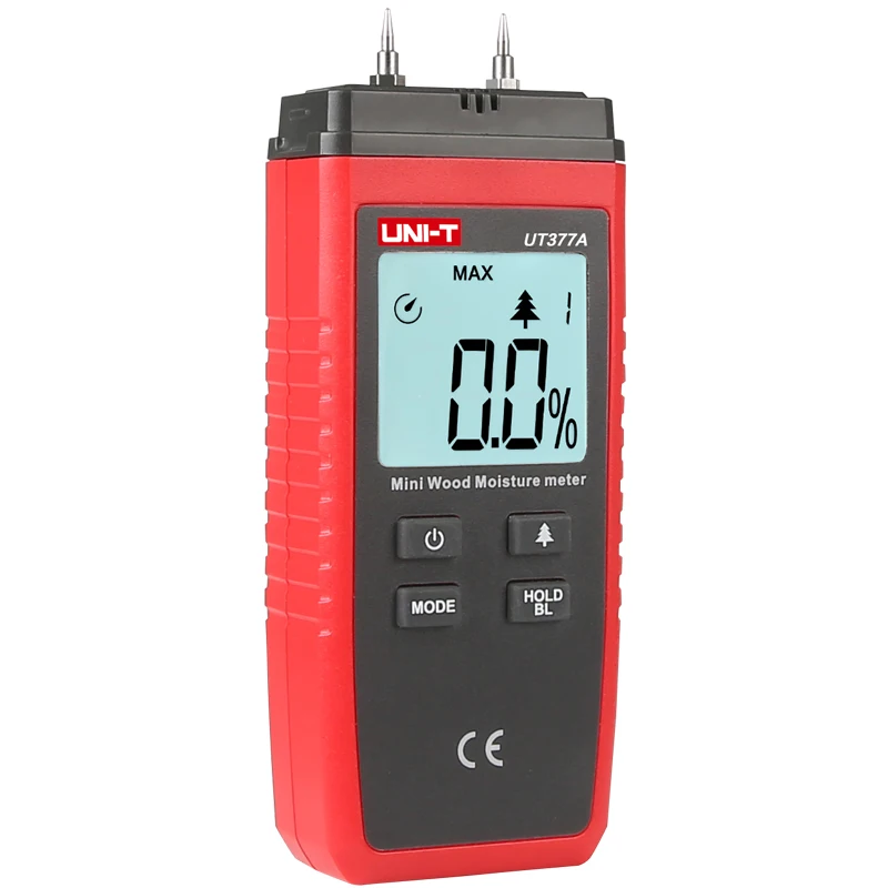 UNI T UT377A измеритель влажности древесины Древесное сырье/бумага/Фанера/измеритель