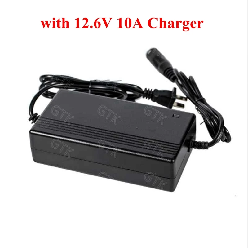 Waterproof 12V 120ah 100ah Lithium ion battery 12v with BMS 3s LCD display for fishing boat solar panel inverter+10A Charger | Электроника