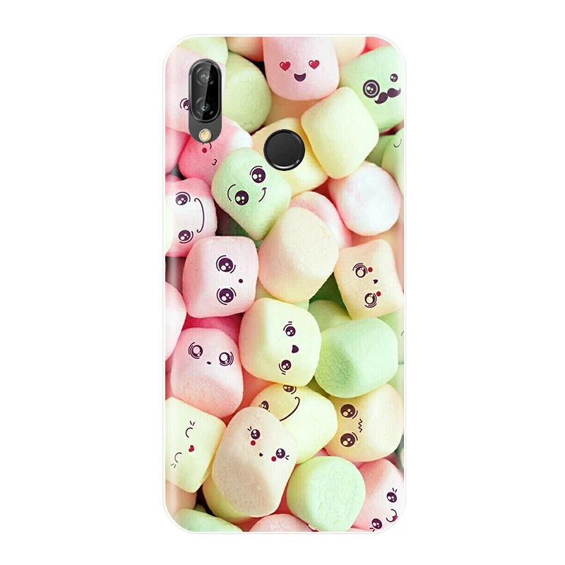 Phone Case For Huawei P20 P10 P9 P8 Lite 2017 Soft Silicone Cute Cat Painted Back Cover Pro Mini | Мобильные телефоны и